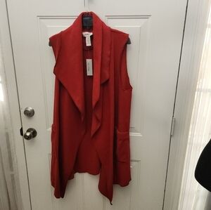 NWT Burgundy Le‎ Moda Jacket  Size One Size